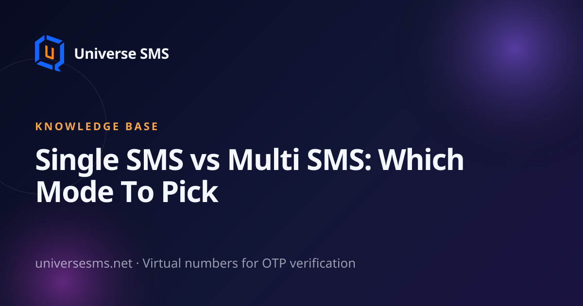 Single SMS vs Multi SMS: Which Mode To Pick