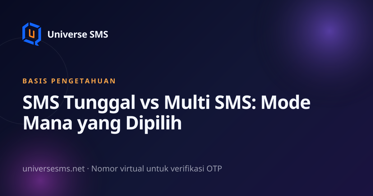 SMS Tunggal vs Multi SMS: Mode Mana yang Dipilih